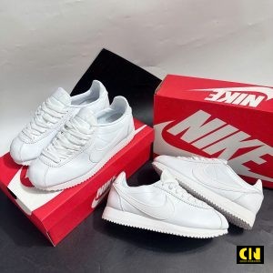 Giay Nike Cortez 23 Premium Triple White Giày Nike Cortez 23 Premium Triple White