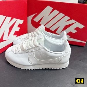 Giay Nike Cortez 23 Retro Triple White Leather Trang Giày Nike Cortez 23 Retro Triple White Leather Trắng