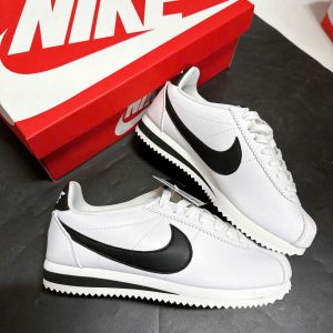 Giay Nike Cortez Co Thap Mau Trang Den Giày Nike Cortez Cổ Thấp Màu Trắng Đen