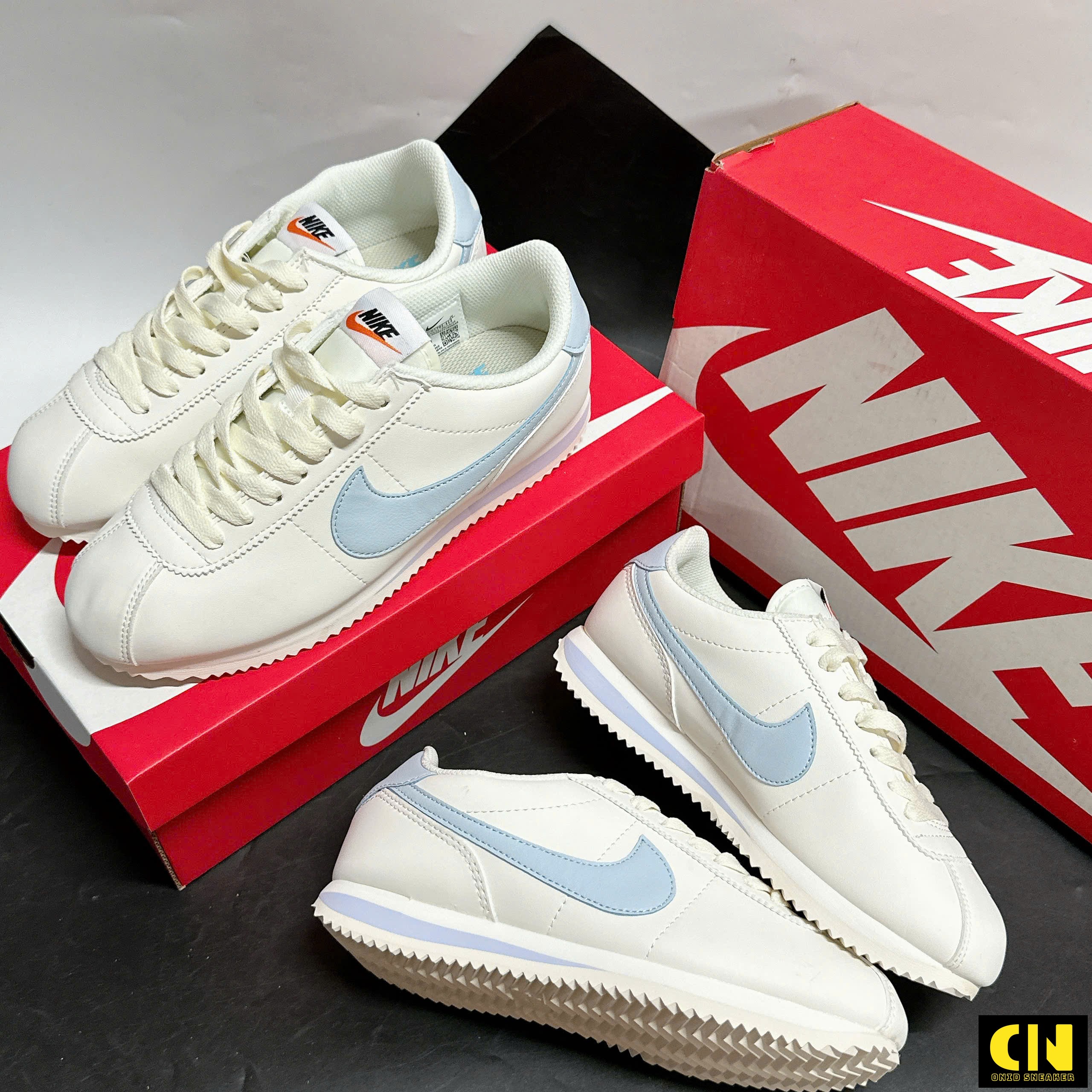 Giày Nike Cortez White Light Armory Blue Full Box Giày Nike Cortez White Light Armory Blue Full Box