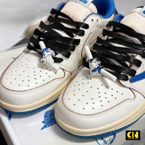 Giay Nike Jordan 1 Travis Scott Sail Military Blue Giày Nike Jordan 1 Travis Scott Sail Military Blue