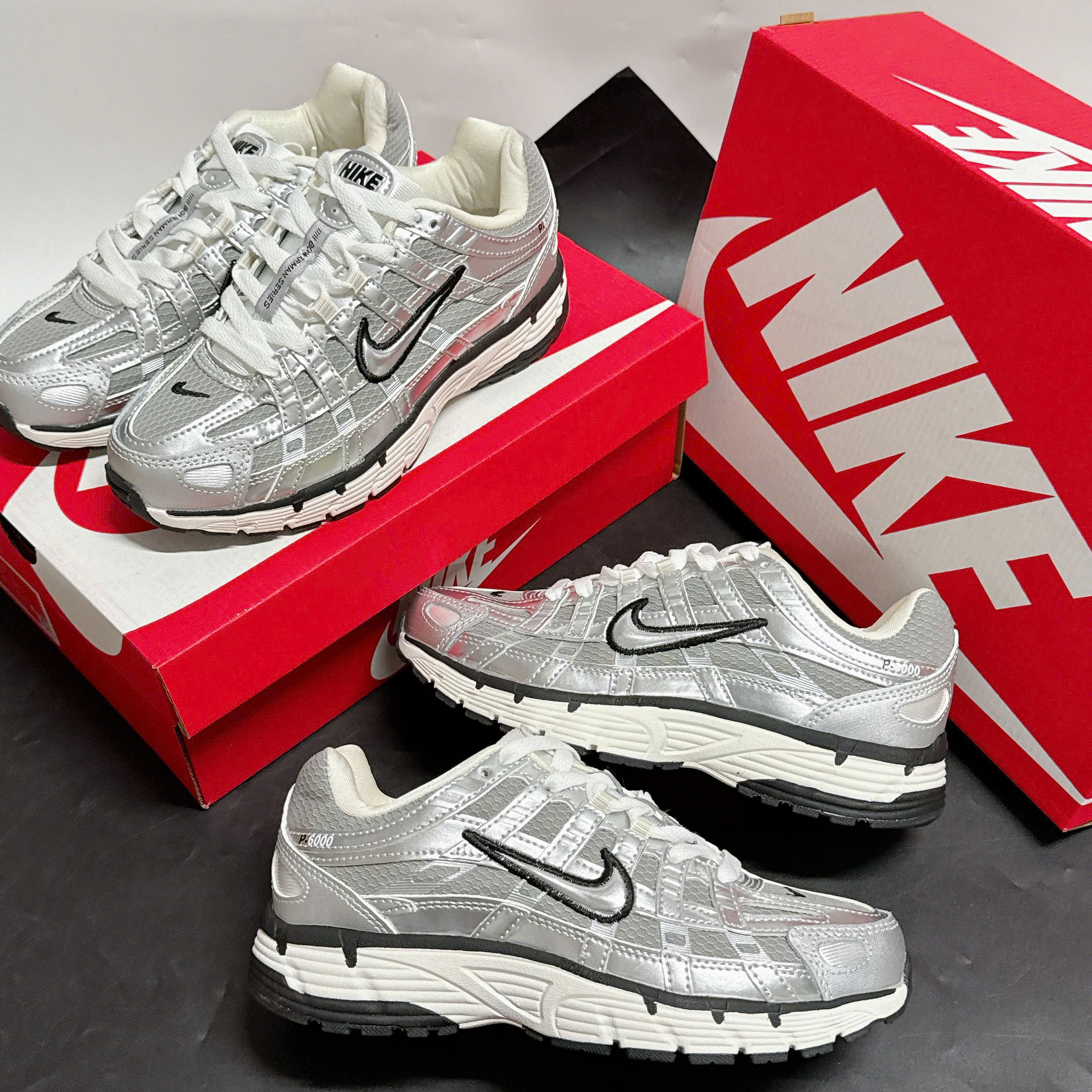Giày Nike P-6000 Metallic Silver Giày Nike P-6000 Metallic Silver