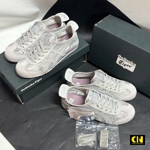 Giay Onitsuka Tiger 66 Jacquard Mesh Oyster Grey Giày Onitsuka Tiger 66 Jacquard Mesh Oyster Grey
