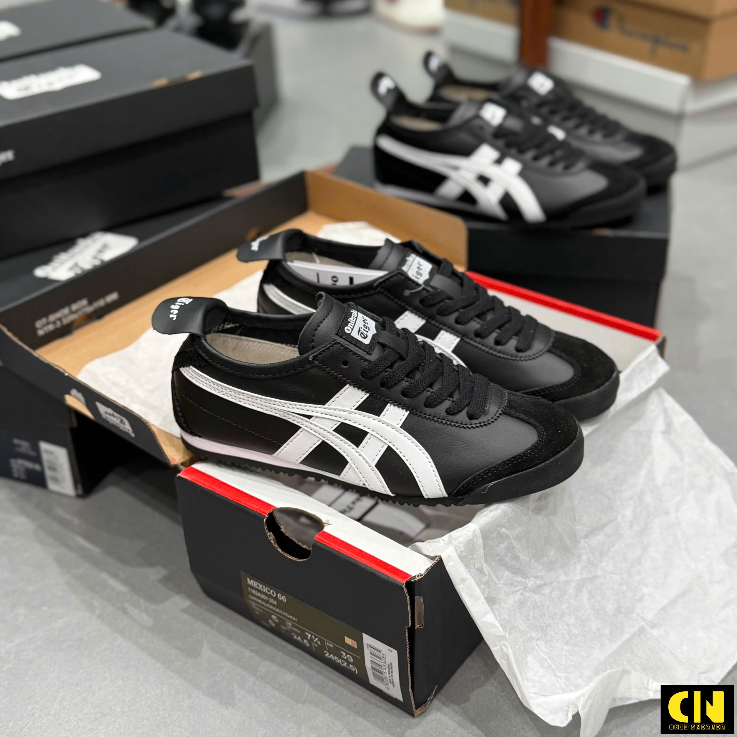Giày Onitsuka Tiger Mexico 66 Đen Trắng Full Box Giày Onitsuka Tiger Mexico 66 Đen Trắng Full Box