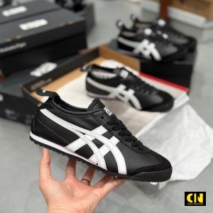Giay Onitsuka Tiger Mexico 66 Mau Den Soc Trang Giày Onitsuka Tiger Mexico 66 Màu Đen Sọc Trắng