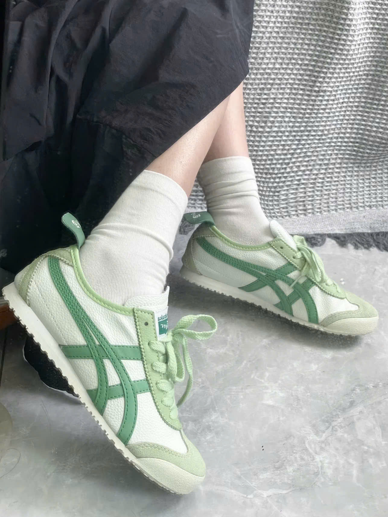Giày Onitsuka Tiger Mexico 66 Trắng Xanh Lá Full Box Giày Onitsuka Tiger Mexico 66 Trắng Xanh Lá Full Box