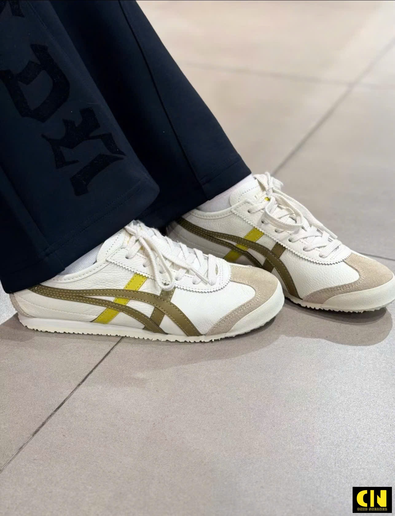 Giày Onitsuka Tiger Mexico 66 Trắng Xanh Vàng Full Box Giày Onitsuka Tiger Mexico 66 Trắng Xanh Vàng Full Box