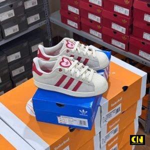 Giay Sneaker Adidas Phoi Do Doi Trang Do Better Scarlet Giày Sneaker Adidas Phối Đồ Đôi Trắng Đỏ Better Scarlet