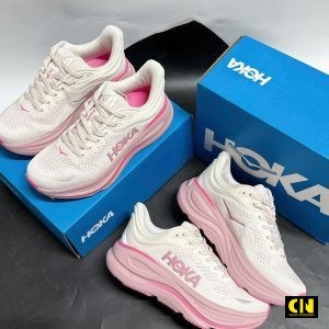 Giay Sneaker Hoka Clifton 10 Wide Road Rose Cream Giày Sneaker Hoka Clifton 10 Wide Road Rose Cream