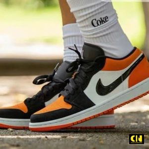 Giay Sneaker Jordan 1 Low Shattered Backboard Cam Den Giày Sneaker Jordan 1 Low Shattered Backboard Cam Đen