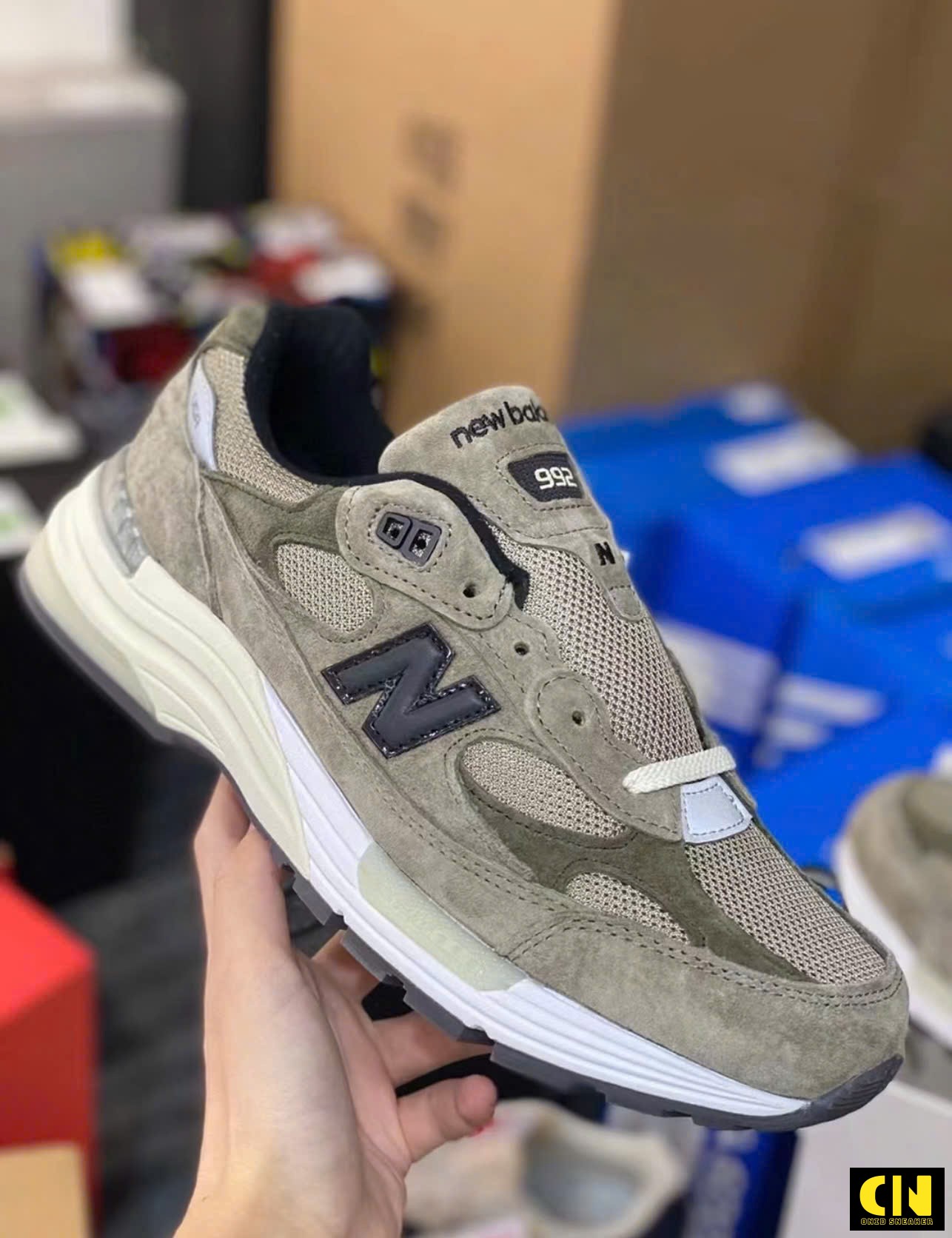Giày Sneaker New Balance 992 Brown Grey Silver Giày Sneaker New Balance 992 Brown Grey Silver