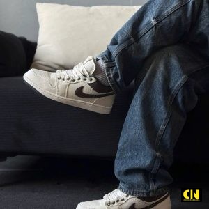 Giay Sneaker Nike Air Jordan 1 Low Pale Ivory Baroque Brown Giày Sneaker Nike Air Jordan 1 Low Pale Ivory Baroque Brown