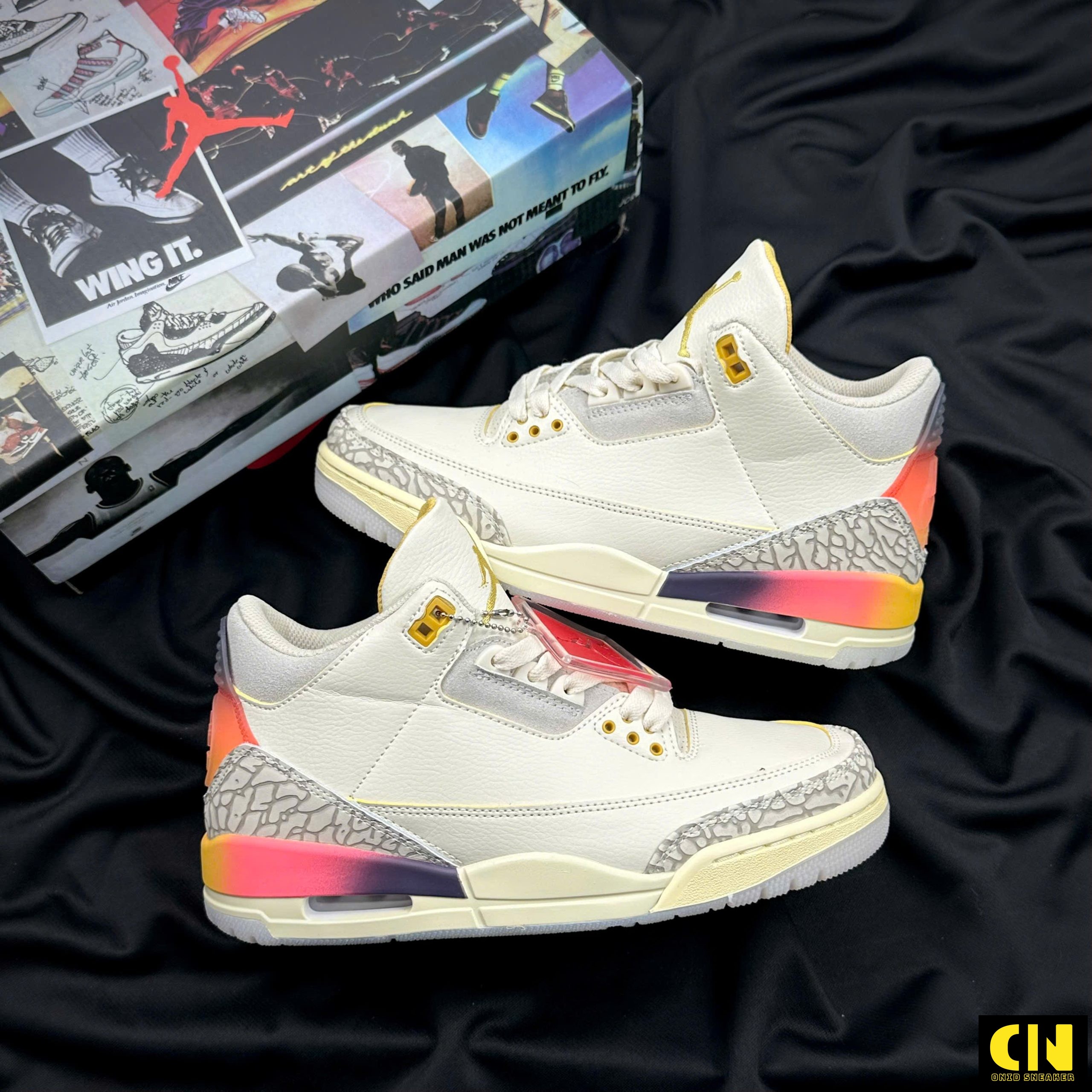 Giày Sneaker Nike Air Jordan 3 Retro Sp J Balvin Sunset Giày Sneaker Nike Air Jordan 3 Retro SP J Balvin Sunset