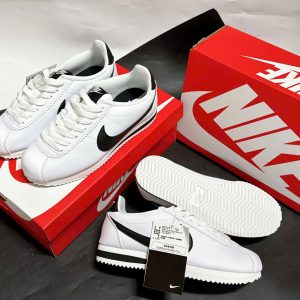 Giay Sneaker Nike Classic Cortez Leather White Black Giày Sneaker Nike Classic Cortez Leather White Black