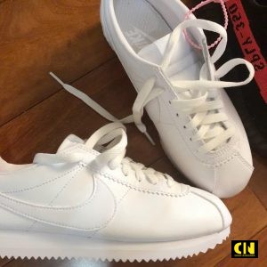 Giay Sneaker Nike Cortez White Da Tron Full Trang Giày Sneaker Nike Cortez White Da Trơn Full Trắng