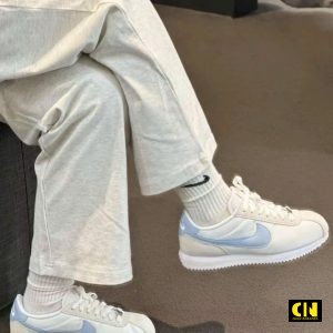 Giay Sneaker Nike Cortez White Light Armory Blue Giày Sneaker Nike Cortez White Light Armory Blue