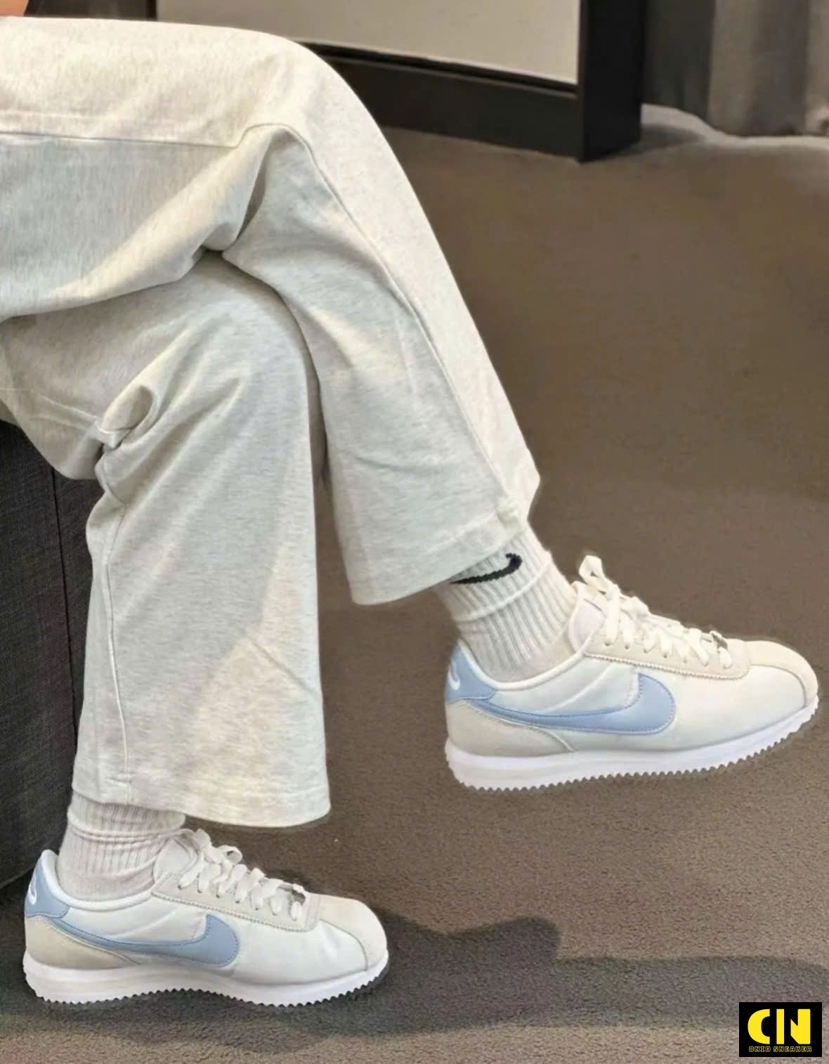 Giày Sneaker Nike Cortez White Light Armory Blue Giày Sneaker Nike Cortez White Light Armory Blue