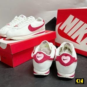 Giay Sneaker Nike Cortez White Pink Red Giày Sneaker Nike Cortez White Pink Red