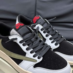 Giay Sneaker Nike Jordan 1 Low Travis Scott Olive Giày Sneaker Nike Jordan 1 Low Travis Scott Olive