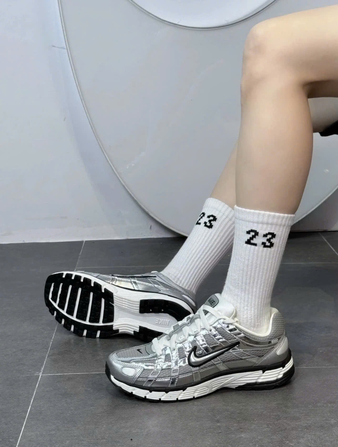 Giày Sneaker Nike P-6000 Metallic Silver Giày Sneaker Nike P-6000 Metallic Silver
