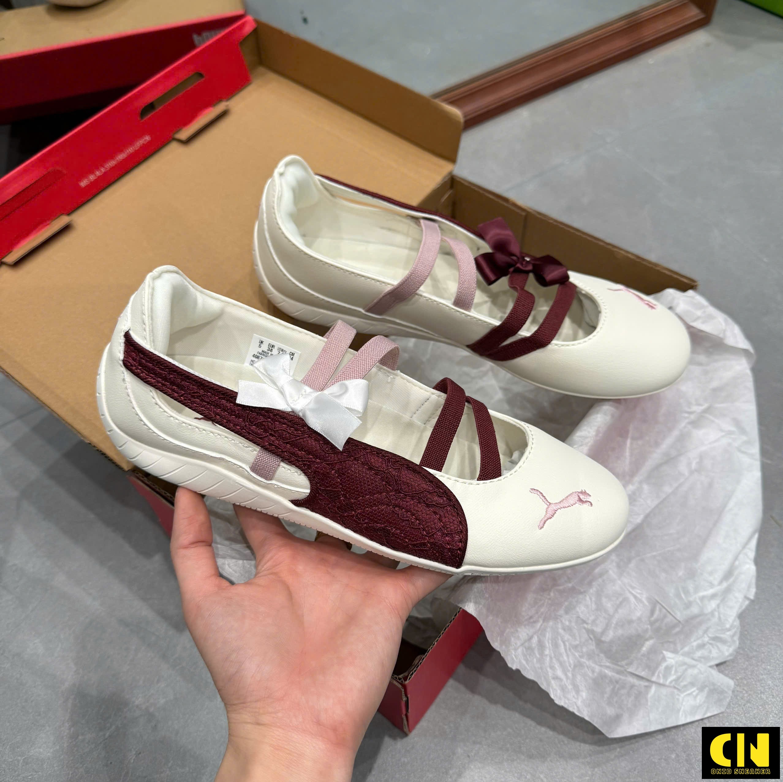 Giày Sneaker Puma Speedcat Ballet Phối Ren Giày Sneaker Puma Speedcat Ballet Phối Ren