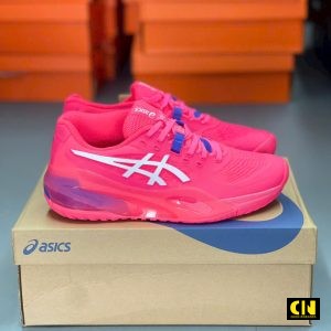 Giay Tennis Asics Mau Hong Phoi Xanh Giày Tennis Asics Màu Hồng Phối Xanh