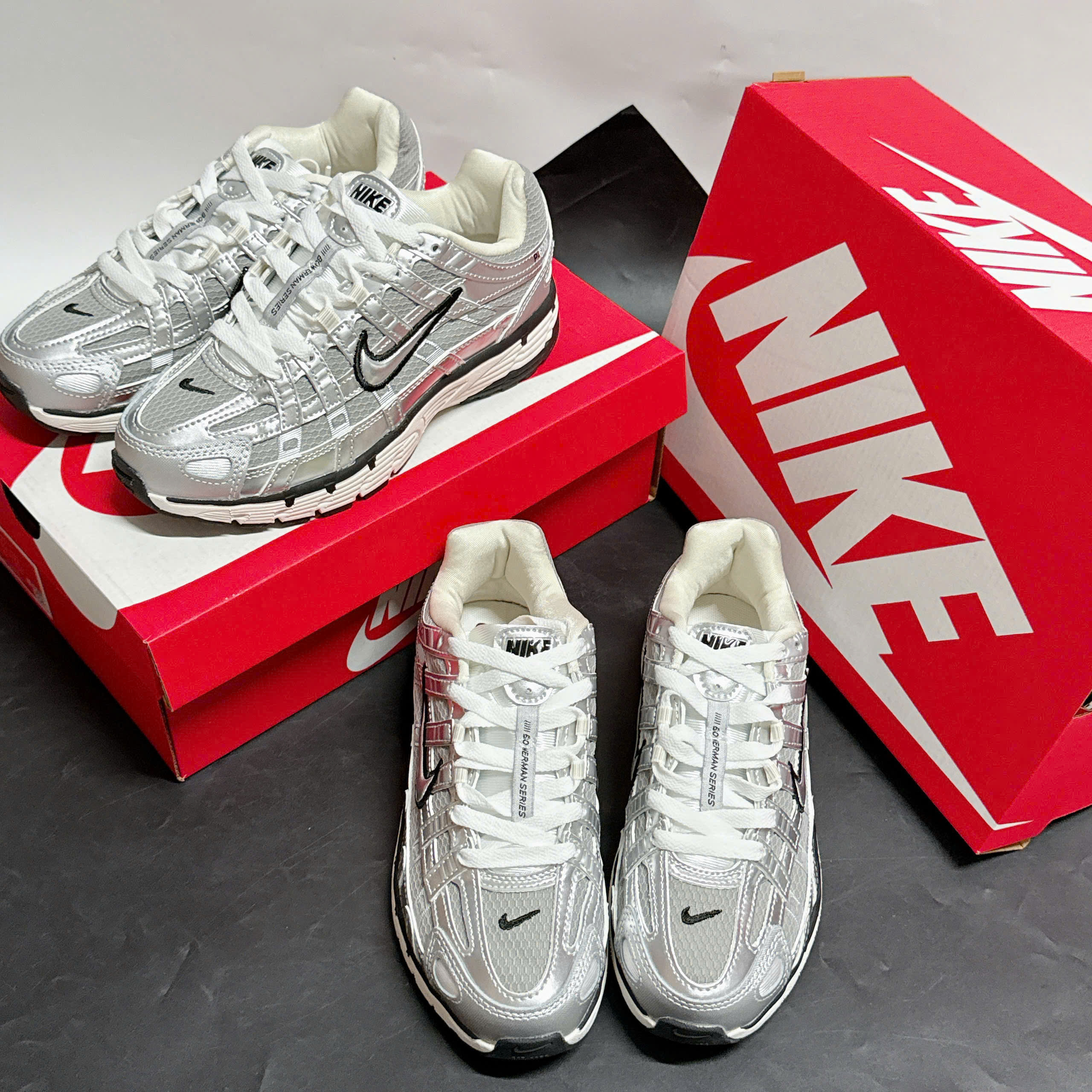 Giày Thể Thao Nike P-6000 Retro Running Silver Giày Thể Thao Nike P-6000 Retro Running Silver