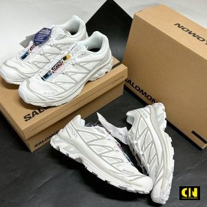Giay The Thao Salomon Xt 6 Adv All White Gray Giày Thể Thao Salomon XT-6 ADV All White Gray