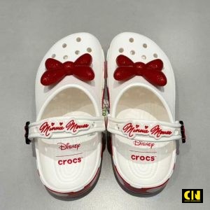 Dep Suc Crocs Classic Minnie Mouse Disney No Do Dép Sục Crocs Classic Minnie Mouse Disney Nơ Đỏ
