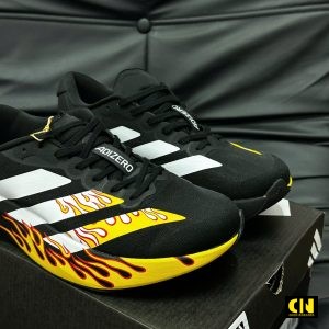 Giay Adidas Adizero Evo Sl Mau Den Trang Black White Yellow Giày Adidas Adizero Evo SL Màu Đen Trắng Black White Yellow