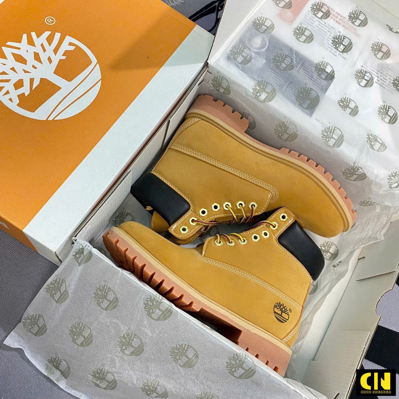 Giày Boot Timberland Waterproof Màu Nâu Bò Giày Boot Timberland Waterproof Màu Nâu Bò