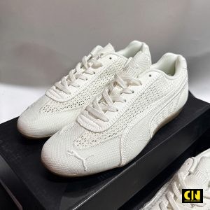 Giay Bup Be Puma Speedcat Nu Mau Trang Kem De Gum Giày Búp Bê Puma Speedcat Nữ Màu Trắng Kem Đế Gum