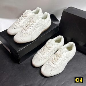 Giay Bup Be The Thao Nu Puma Speedcat Mau Trang Kem Giày Búp Bê Thể Thao Nữ Puma Speedcat Màu Trắng Kem
