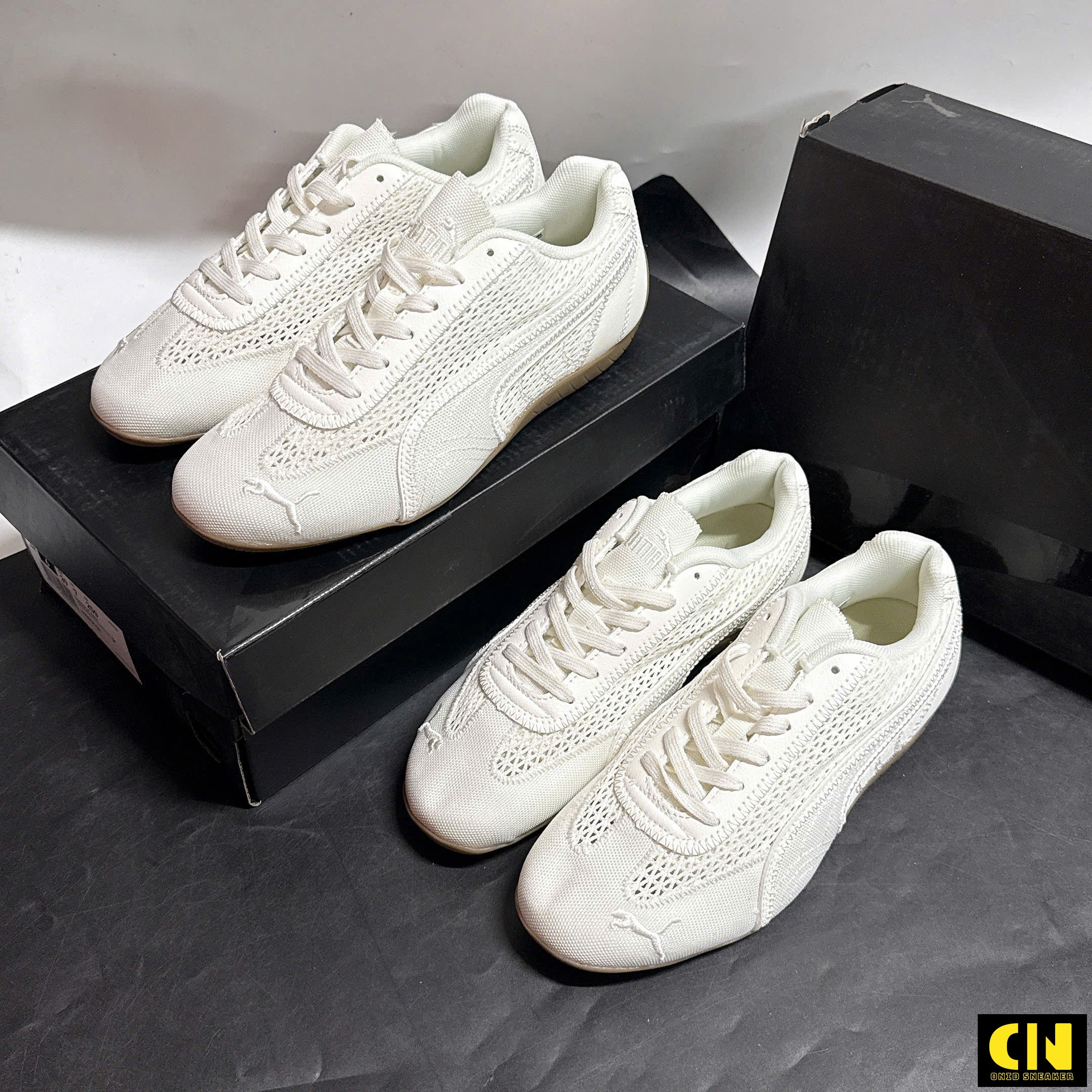 Giày Búp Bê Thể Thao Nữ Puma Speedcat Màu Trắng Kem Giày Búp Bê Thể Thao Nữ Puma Speedcat Màu Trắng Kem