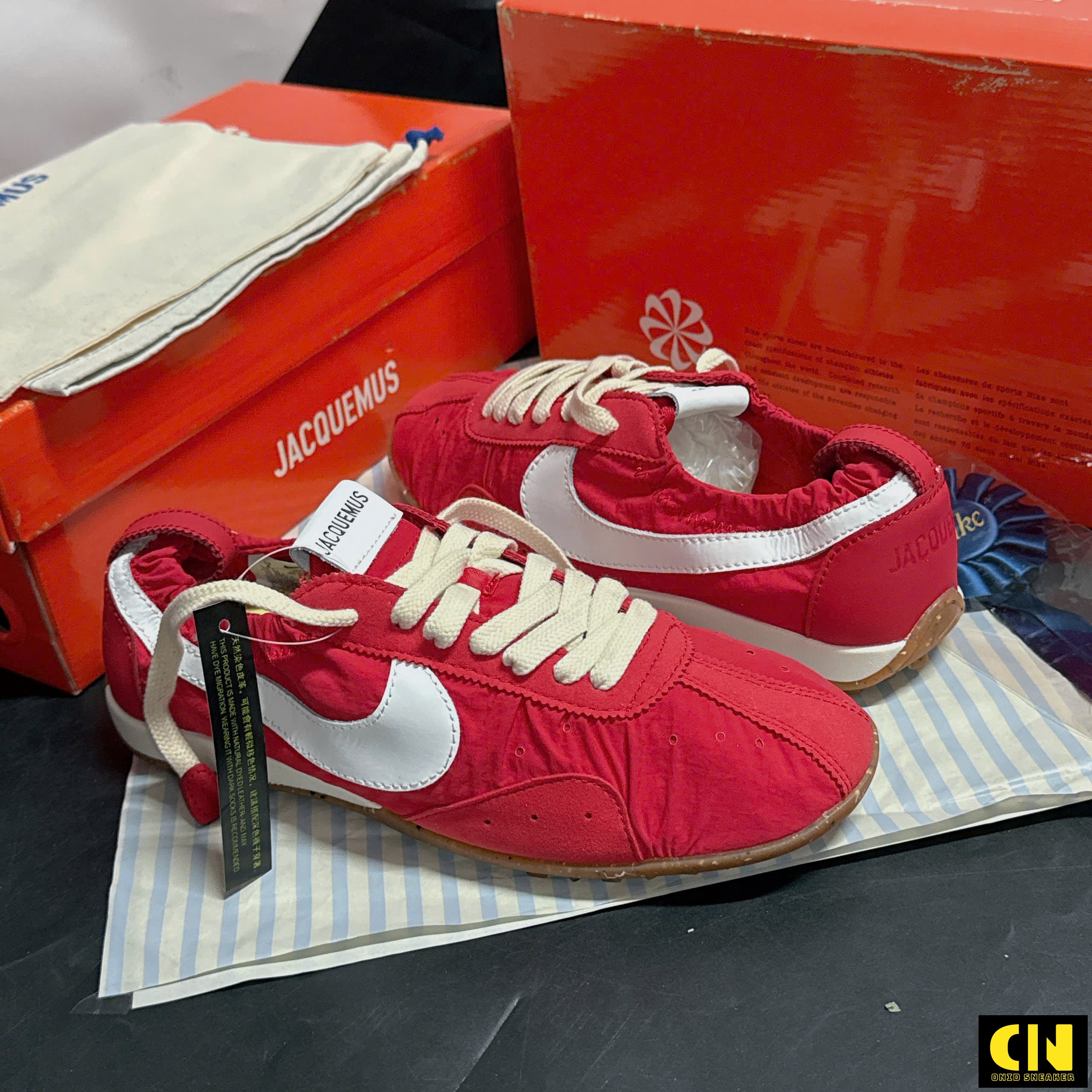 Giày Casual Nike X Jacquemus Moon Red Đế Nâu Giày Casual Nike x Jacquemus Moon Red Đế Nâu