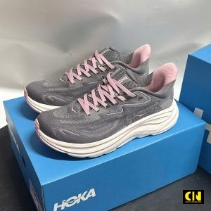 Giay Chay Bo Hoka Clifton 10 Nu Galaxy Dried Rose Xam Hong Giày Chạy Bộ HOKA Clifton 10 Nữ Galaxy Dried Rose Xám Hồng