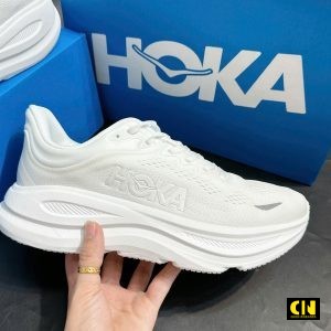 Giay Chay Bo Hoka Bondi 9 Mau Trang Giày Chạy Bộ Hoka Bondi 9 Màu Trắng