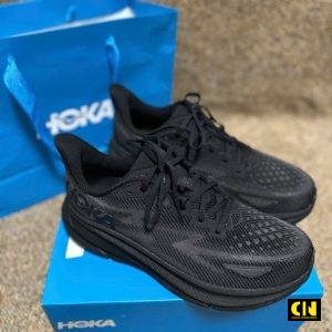 Giay Chay Bo Nam Nu Hoka Clifton 9 Mau Den Giày Chạy Bộ Nam Nữ Hoka Clifton 9 Màu Đen