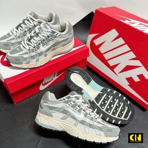 Giay Chay Bo Nike P 6000 Mau Xam Trang Kem Vintage Giày Chạy Bộ Nike P 6000 Màu Xám Trắng Kem Vintage