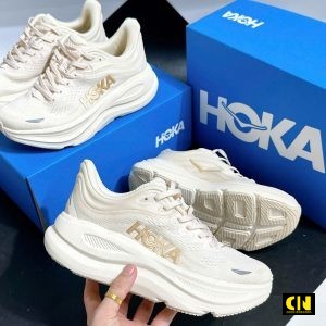 Giay Chay Marathon Hoka Bondi 9 Cream Giày Chạy Marathon HOKA Bondi 9 Cream
