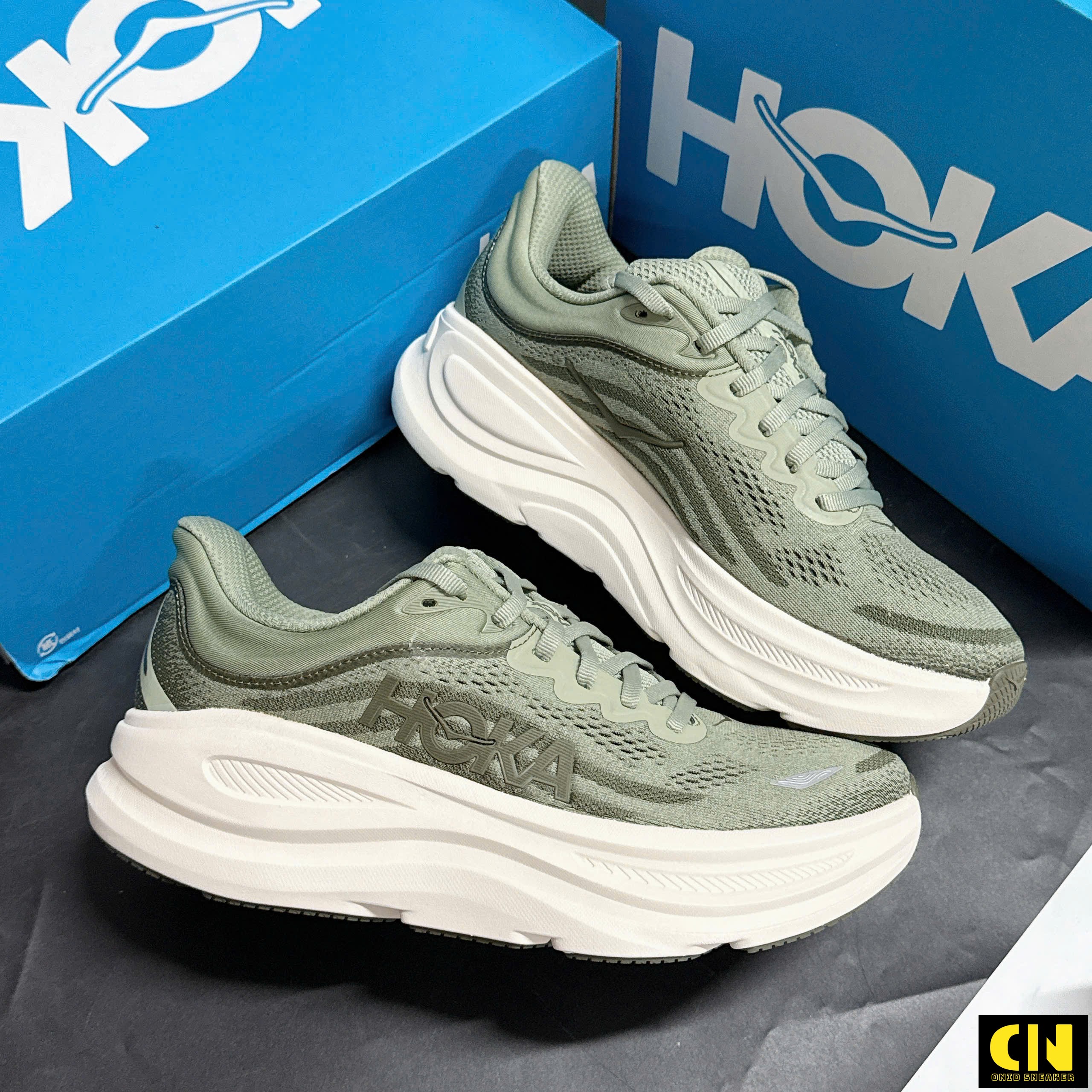 Giày Đi Bộ Hoka Bondi 9 Đế Dày Tôn Dáng Hack Chiều Cao Giày Đi Bộ Hoka Bondi 9 Đế Dày Tôn Dáng Hack Chiều Cao