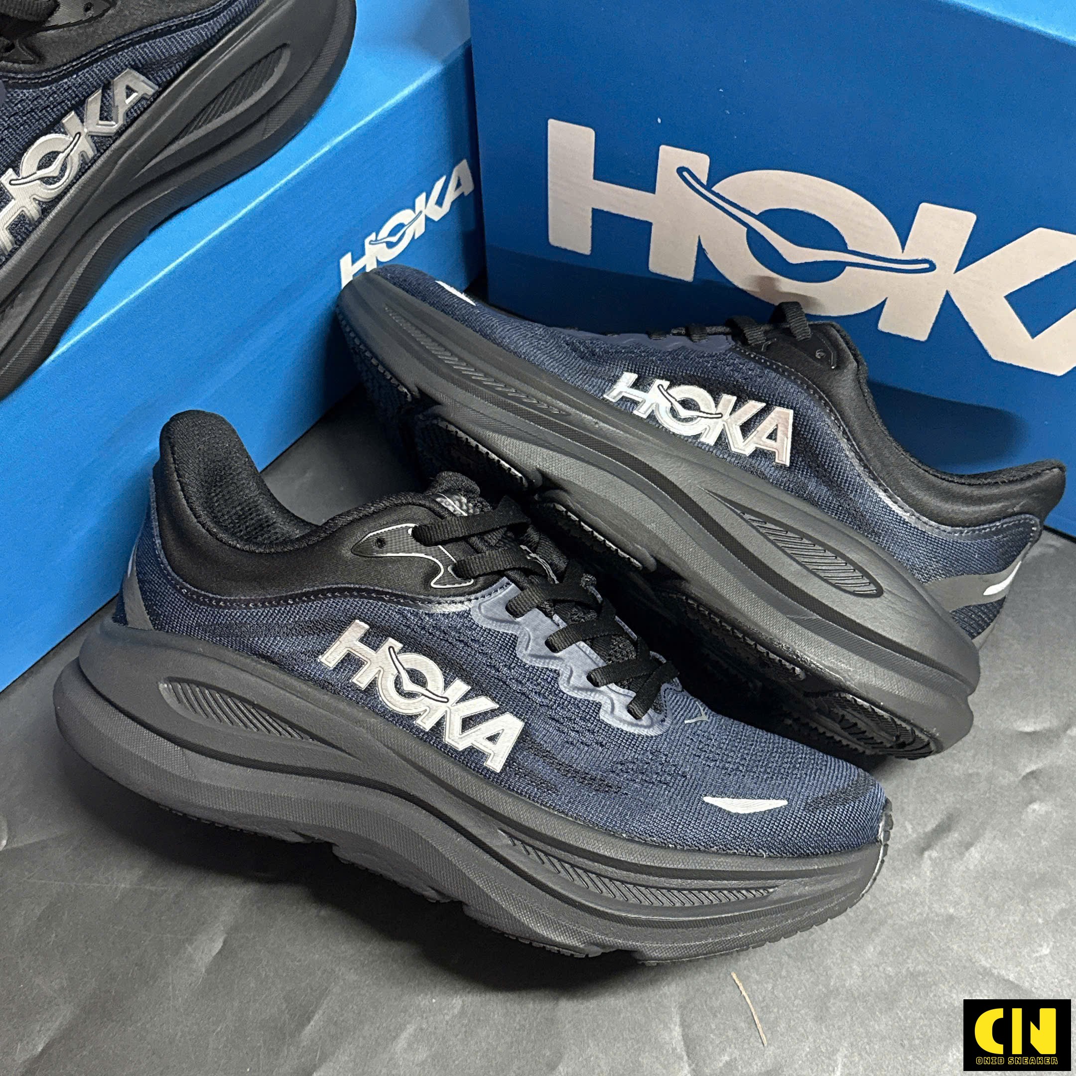 Giày Hoka Bondi 9 Varsity Navy Black Giày Hoka Bondi 9 Varsity Navy Black
