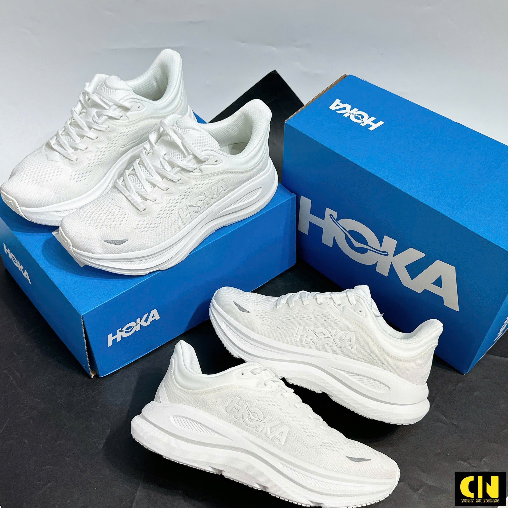 Giày Hoka Bondi 9 White Giày Hoka Bondi 9 White