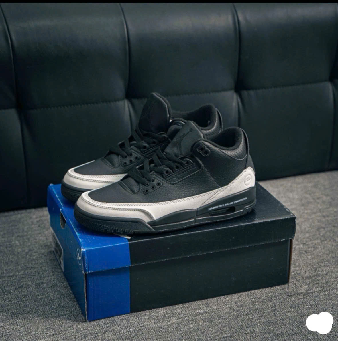 Giày Jordan 3 Retro Fragment Black White Giày Jordan 3 Retro Fragment Black White