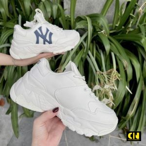 Giay Mlb Bigball Chunky Window Ny Trang Xanh Navy Giày MLB BigBall Chunky Window NY Trắng Xanh Navy