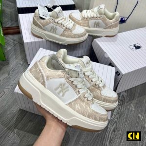 Giay Mlb Chunky Liner Denim Mono Sl New York Yankees Cream Giày MLB Chunky Liner Denim Mono SL New York Yankees Cream