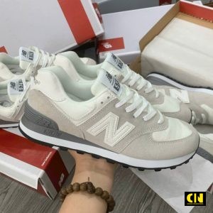 Giay Nb New Balance 574 Phoi Mau Kem Trang Giày NB New Balance 574 Phối Màu Kem Trắng