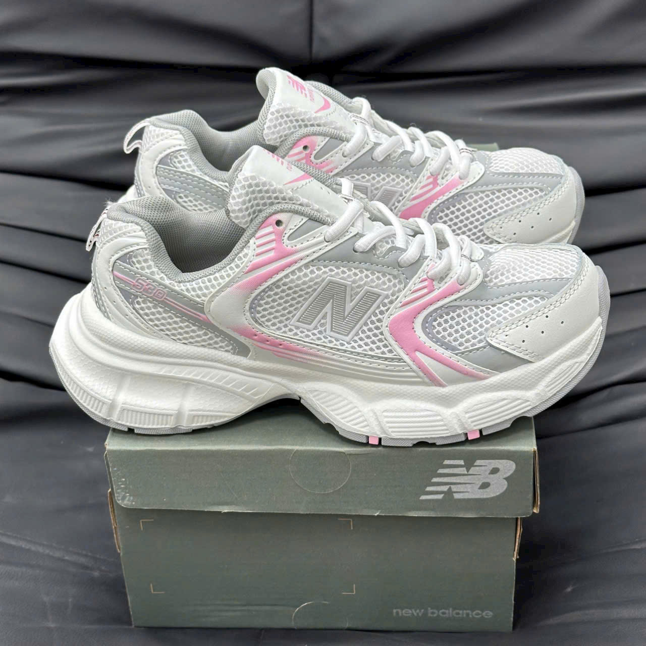 Giày New Balance 530 Pink White Silver Raspberry Giày New Balance 530 Pink White Silver Raspberry