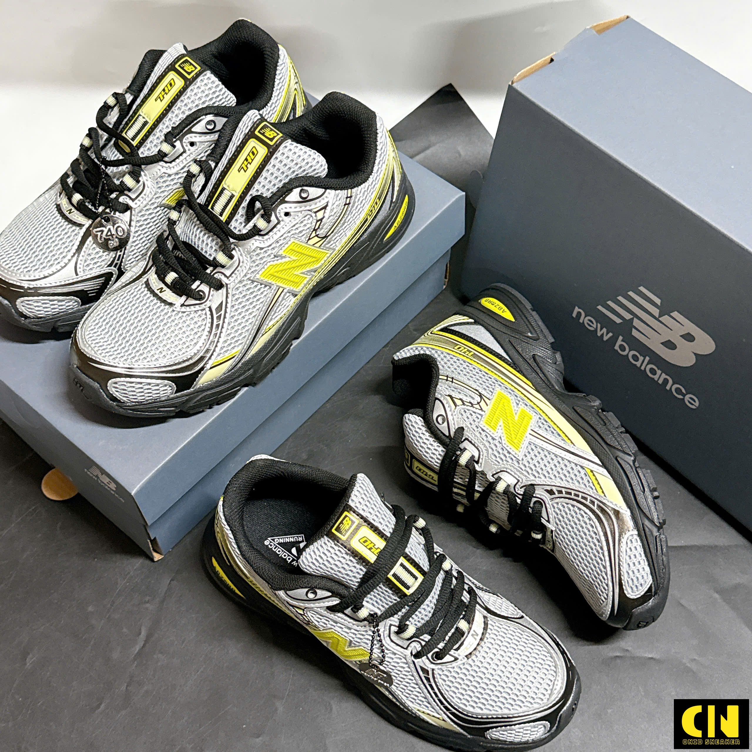 Giày New Balance 740 Sea Salt Phantom Firefly U740Fr2 Running Shoes Giày New Balance 740 Sea Salt Phantom Firefly U740FR2 Running Shoes