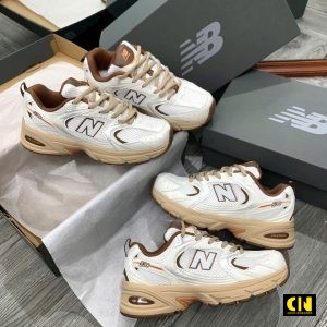 Giày New Balance Niko And White Brown